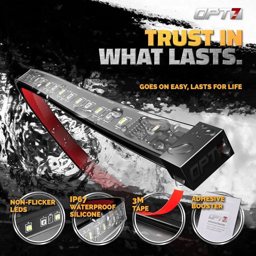 Sidekick 78" Running Board Lights 2PCS LED Strips w/Sequential Amber Turn Signal, DRL, White Courtesy Light or Extended Crew Cab
