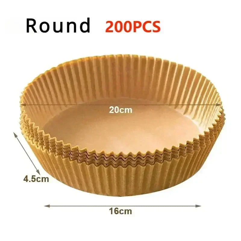 50/100pcs Square Silicone Oil Paper Mini Air Fryer Liner Suitable For Most Air Fryers Non Stick Air Fryer