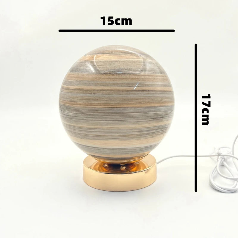 Planet Table Lamp Cosmic Starry Sky Moon Creative Planet Table Lamp Bedroom Bedside Romantic Ambient Lamp Birthday Holiday Gift