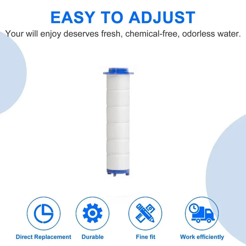 Hand Shower Filters, Set of 10 Replacement Filters for Hard Water, Remove Chlorine and Harmful Substances More Effectively