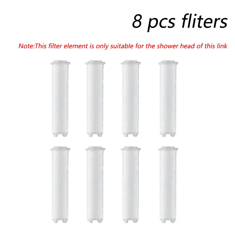 Shower Head with Filter High Pressure Shower Knobs Showers Head One-Key Stop Water Massage Shower System Bathroom Accessories