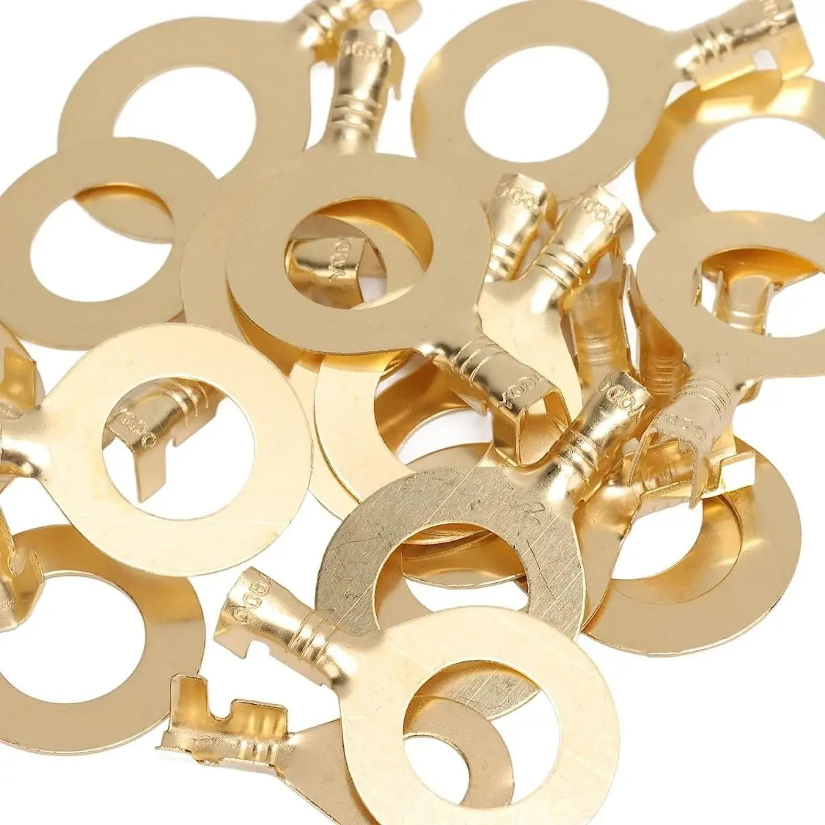 150pcs/set Round Terminal Block DJ431 O-type Lugs Terminals Cold-Pressed Connector Copper Tab Wiring Nose Combination Set New