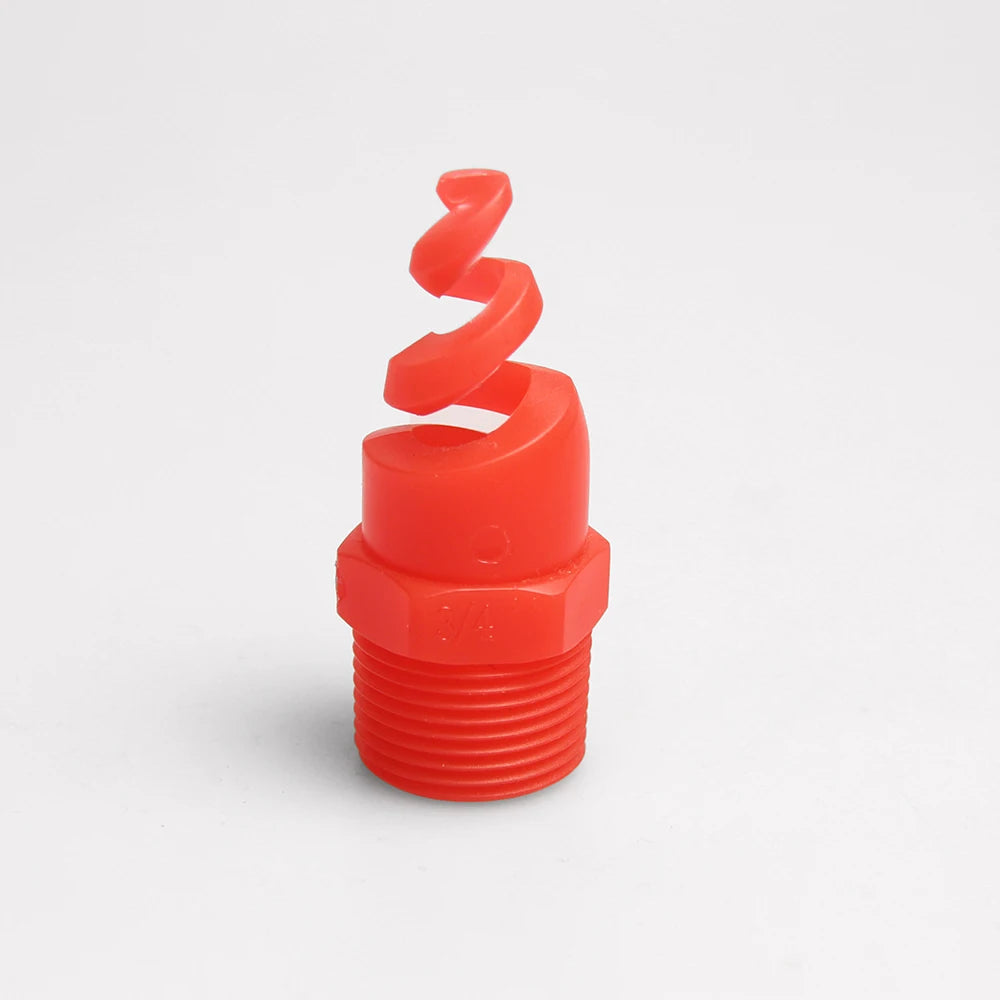 Huajue High Quality OEM/ODM 60 Degrees 3/8 Inch Plastic Spiral Nozzles Suitable for Industrial Cleaning and Dust Removal
