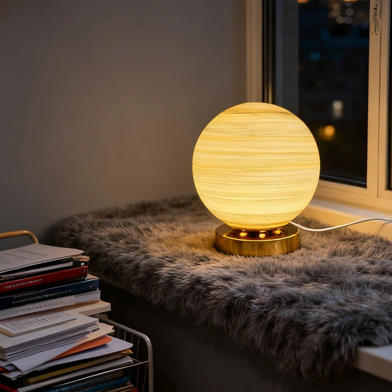 Planet Table Lamp Cosmic Starry Sky Moon Creative Planet Table Lamp Bedroom Bedside Romantic Ambient Lamp Birthday Holiday Gift