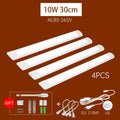 LED Light Cabinet With 1.8M Switch 0.3M/0.5M Kitchen Tube Lamp 10W/20W Super Bright For Home Bedroom Light Under kitchen Cabinet