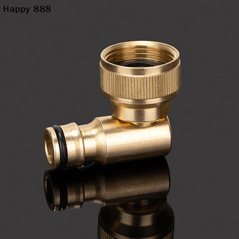 Quick-connect Swivel Elbow For Garden Hose Reels — Fits Hoselock Plugs And Outdoor Faucets (3/4" BSP Female)