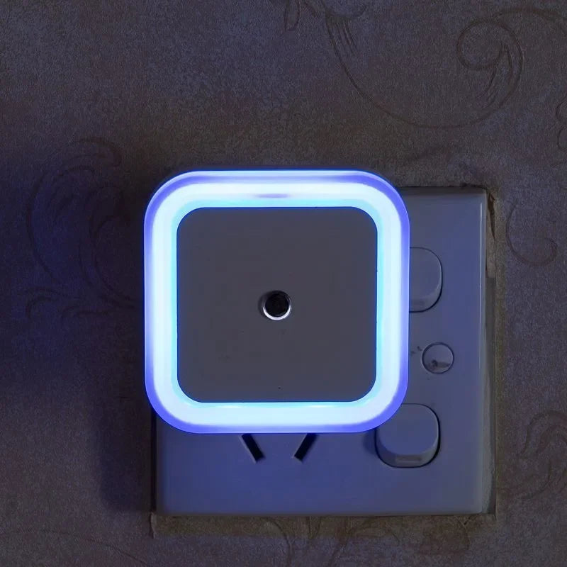 1/2/4PCS LED Wireless Sensor Night Light EU US Plug Mini Square For Baby Children Living Room Bedroom Corridor Lighting Lamps