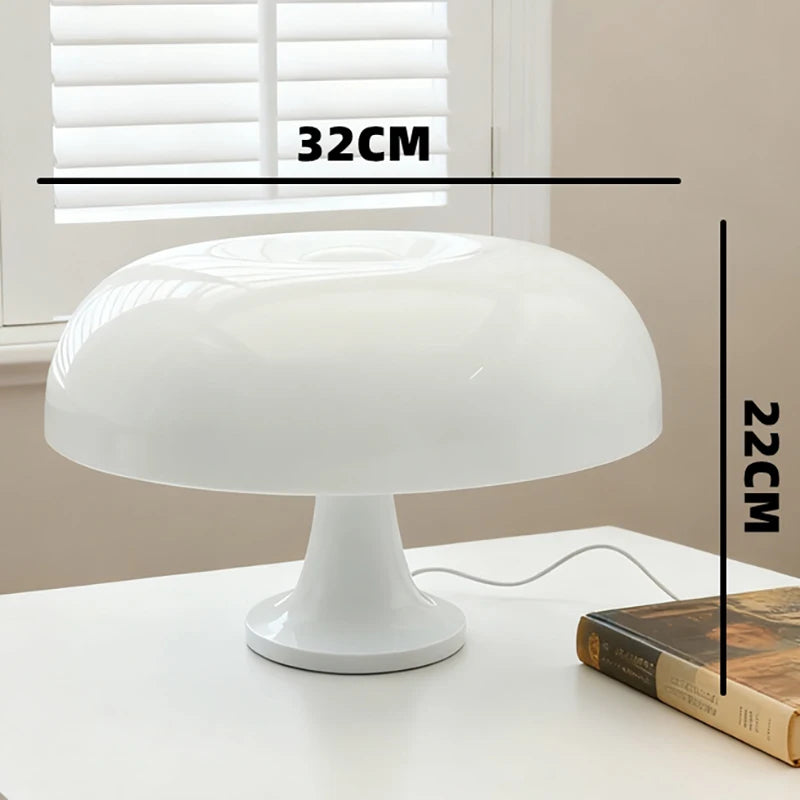 Nordic Danish Mushroom Table Lamp Creative Homestay Bedroom Study Bedside Ambient Decor Lamp