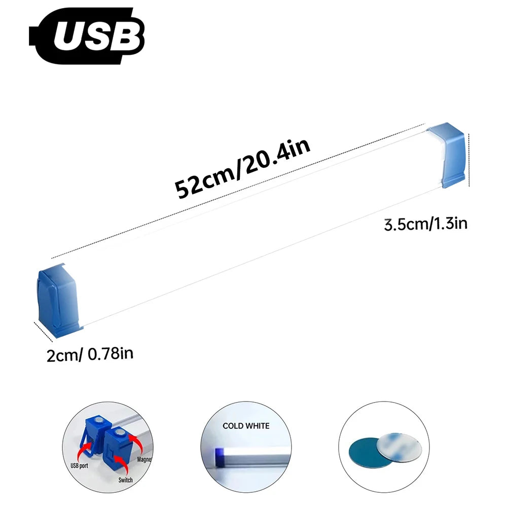 LED Motion Sensor Light Type C Rechargeable Light Wireless LED Night Light Cabinet Wardrobe Lamp Staircase Backlight For Kitchen