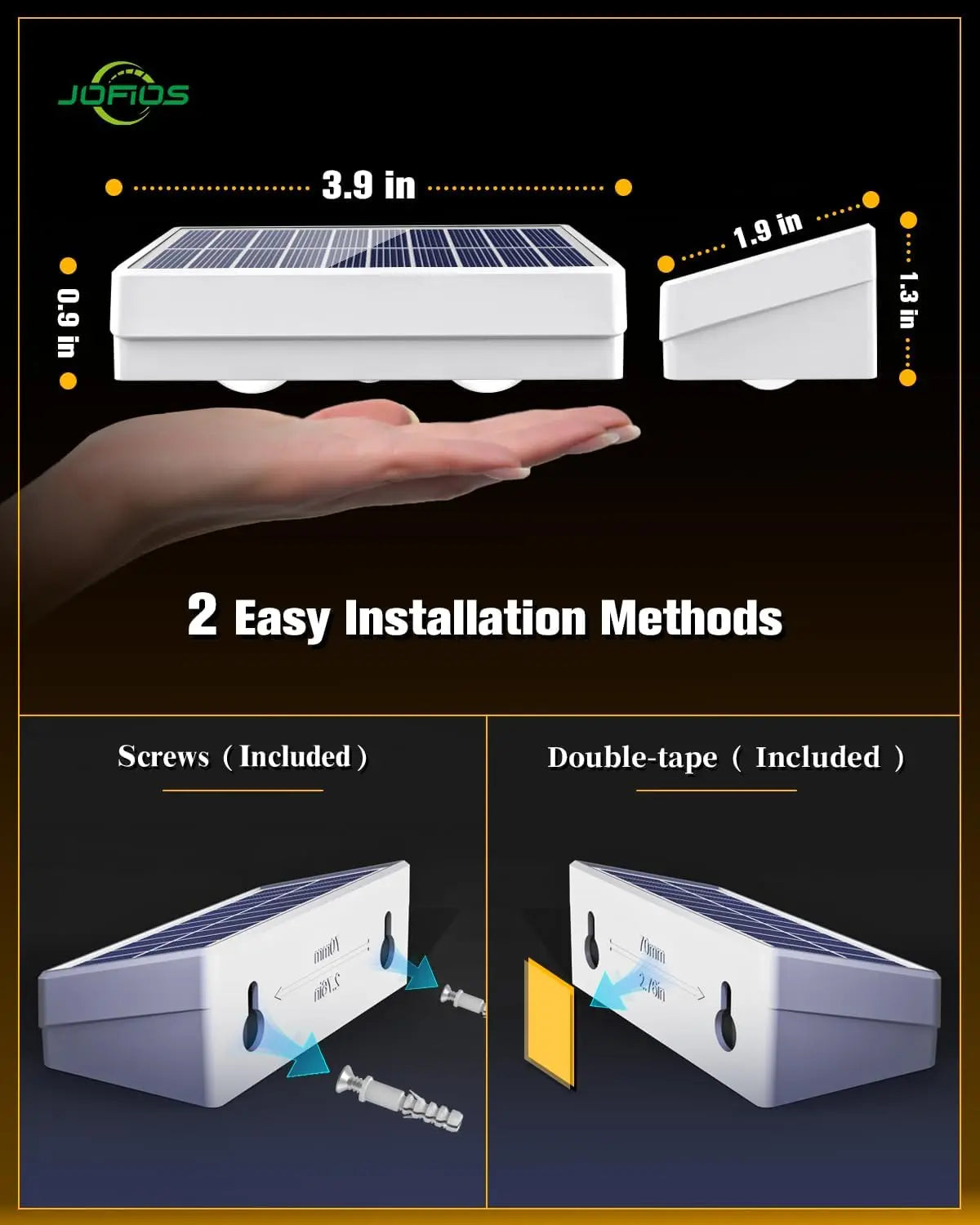 12 Pack Solar Fence Lights, 50 Lumens RGB LED Outdoor Waterproof with Auto On/Off for Patio Backyard Deck