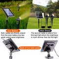 Solar-Powered Aluminum LED Spotlight for Outdoor Garden Landscape with Adjustable Angle and Waterproof Design