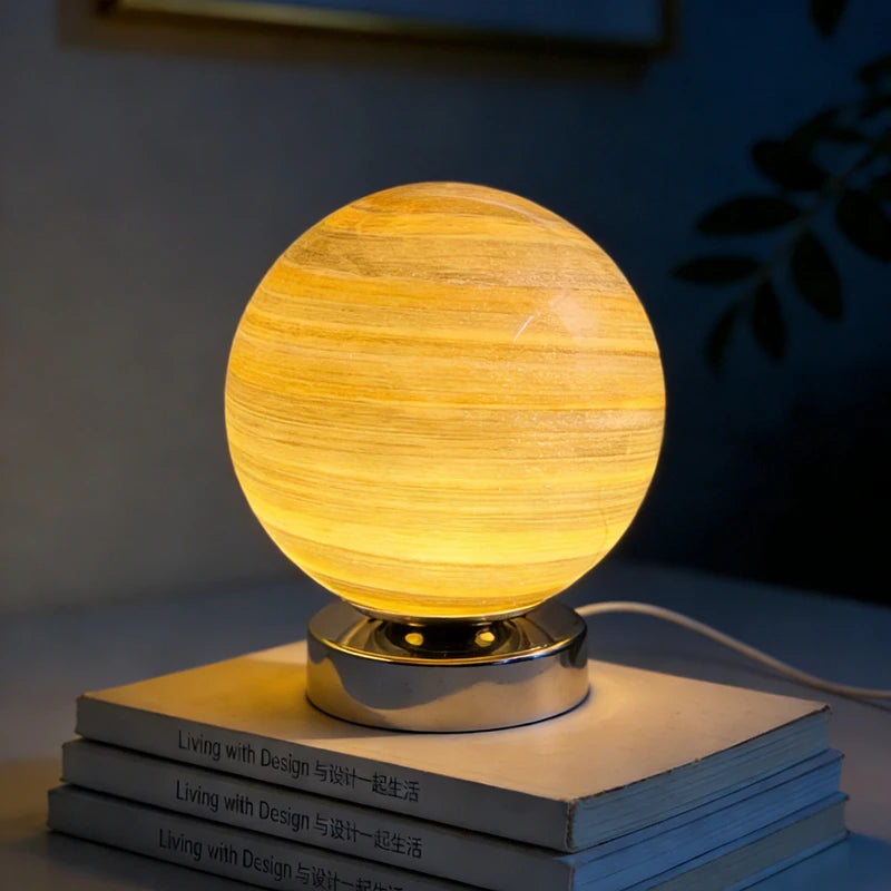 Planet Table Lamp Nordic Designer The Wandering Earth Planet Table Lamp Modern Creative Bedroom Bedside Living Room Bar Counter