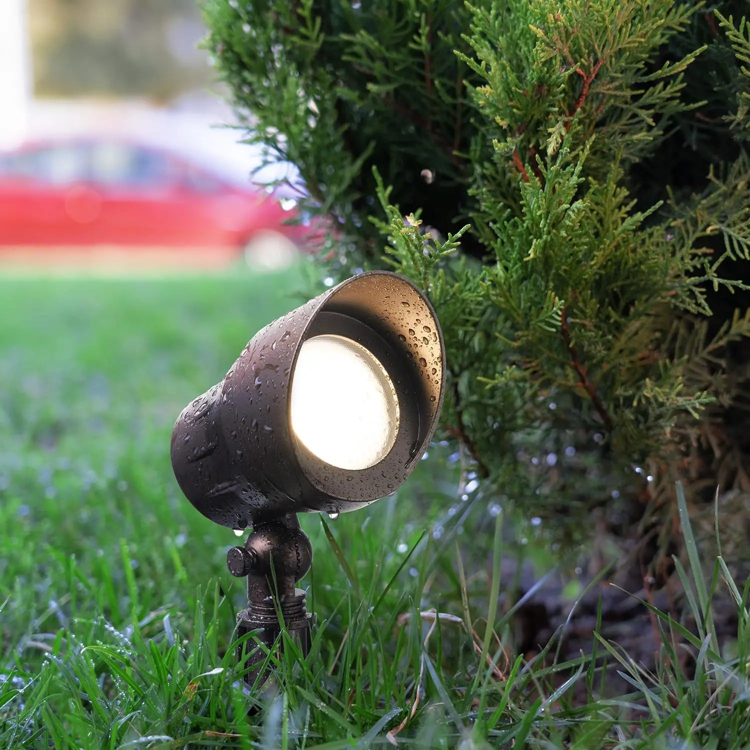 Low Voltage LED Landscape Spotlight, 5W 12V Outdoor Pathway Lights, CRI90, IP65 Waterproof, Warm White, Pack of 4