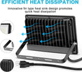 130W LED Flood Light, 13000lm Outdoor Work Light with Plug, IP66 Waterproof Security Lights for Yard Stadium Lawn