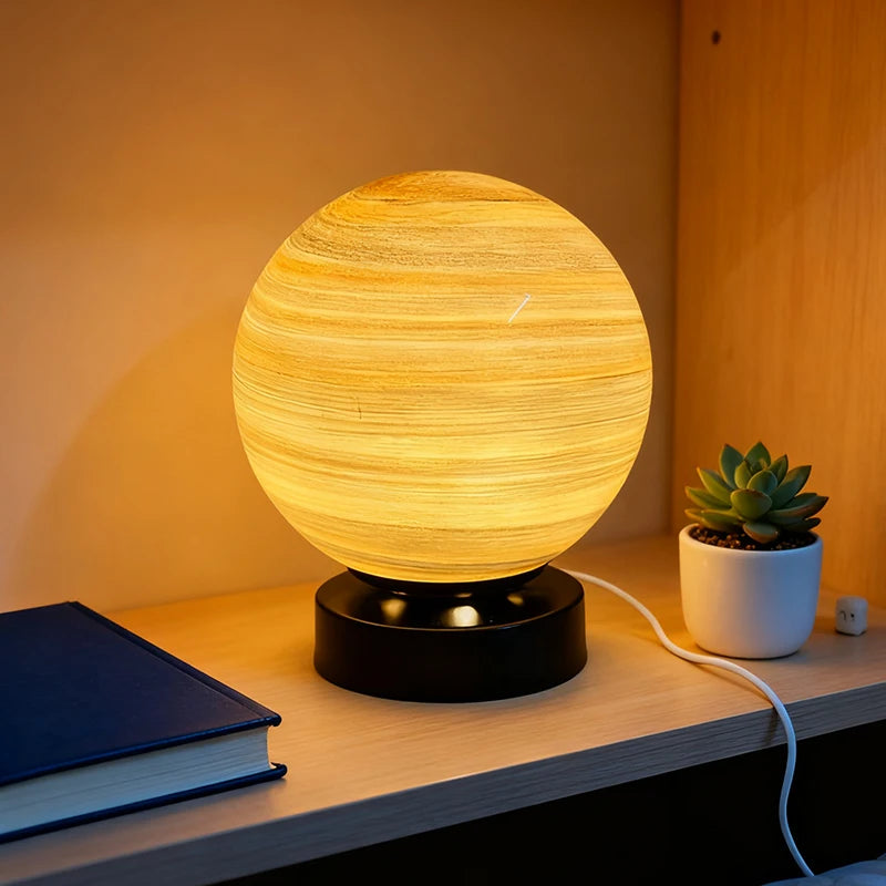 Planet Table Lamp Space Starry Sky Universe Dreamy Planet Table Lamp Bedroom Bedside Sleep Lamp Birthday Christmas Gift For