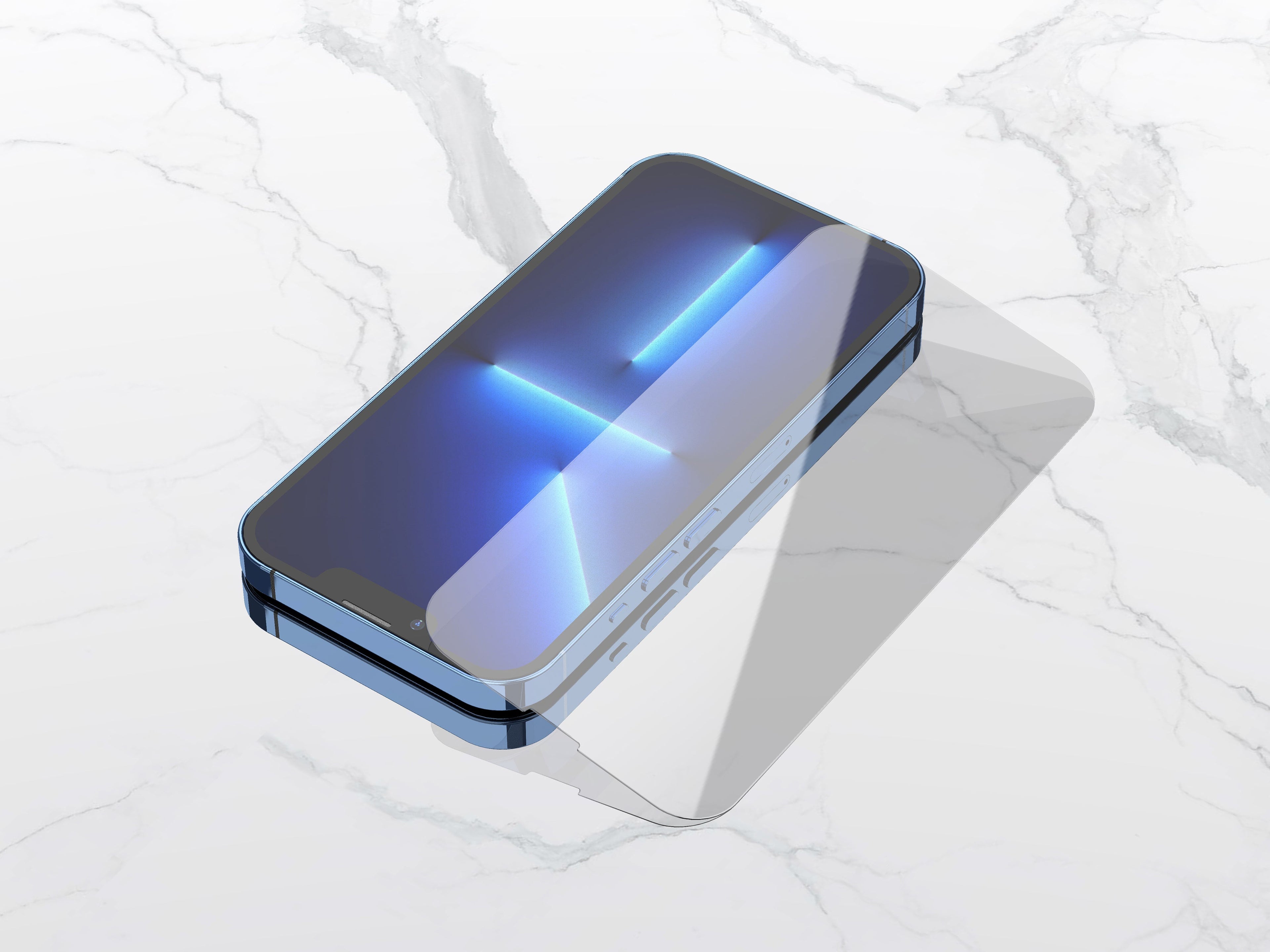Techancy Pelicula de Vidro para iPhone 16 e KW1700 0.33mm Ultra Fina 9H Anti Impressao Protecao Transparente