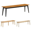 vidaXL Bench Wooden Dining Hallway Entryway Bench Furniture Solid Wood Mango